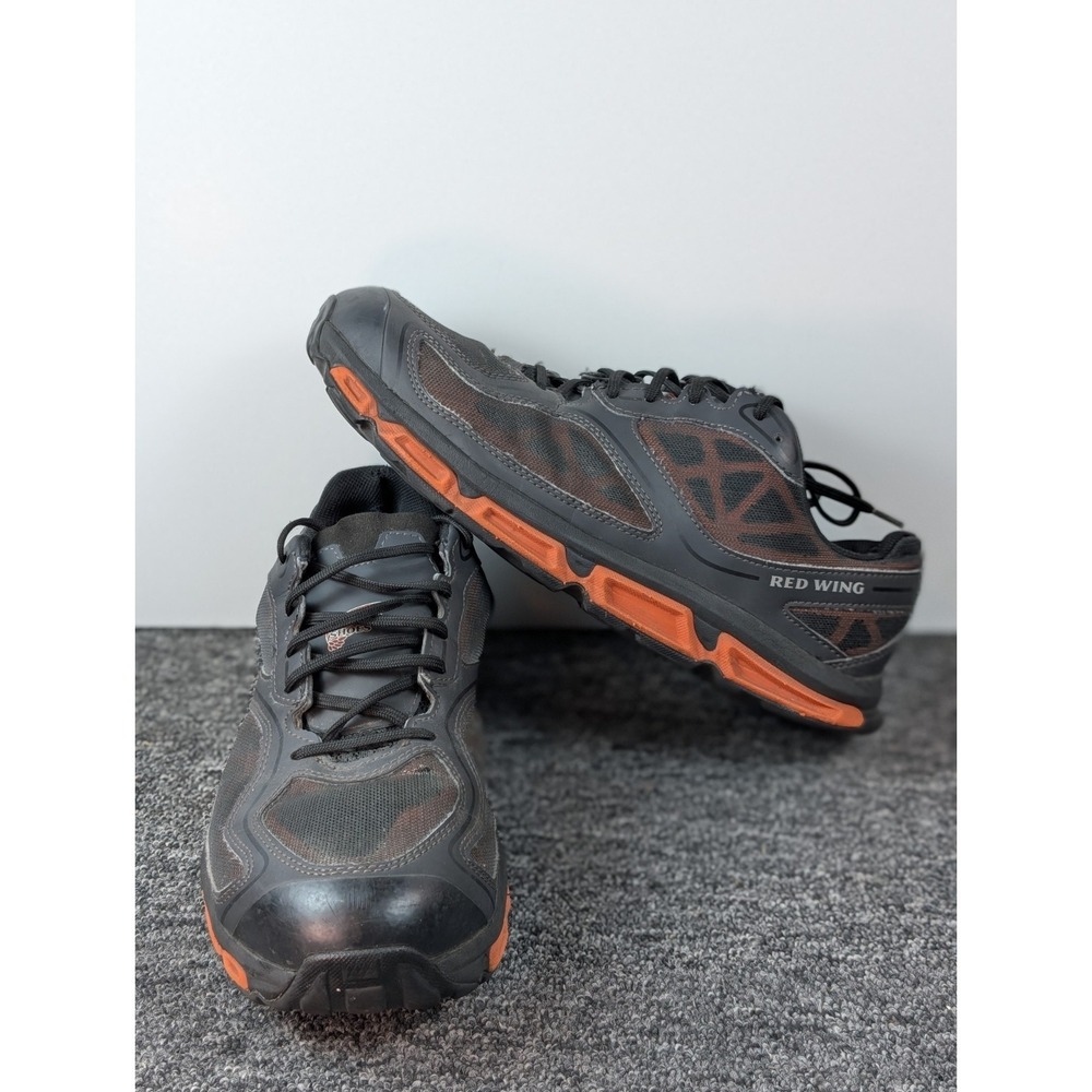 Red Wing Shoes Black and Orange Men's Utility Work Shoes! Men’s size 11.5D!